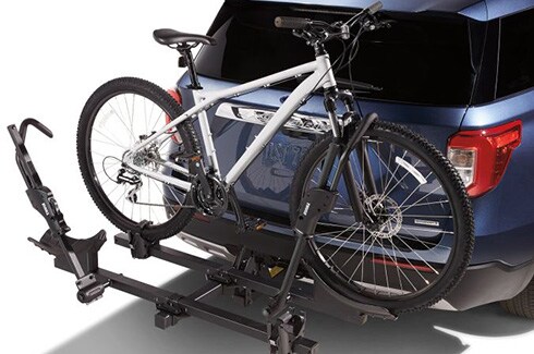Discover Ford Bronco Accessories in PR, Racks And Carriers By Thule - Bike Carrier, Hitch-Mounted, Tilting, Carries 2 Bikes